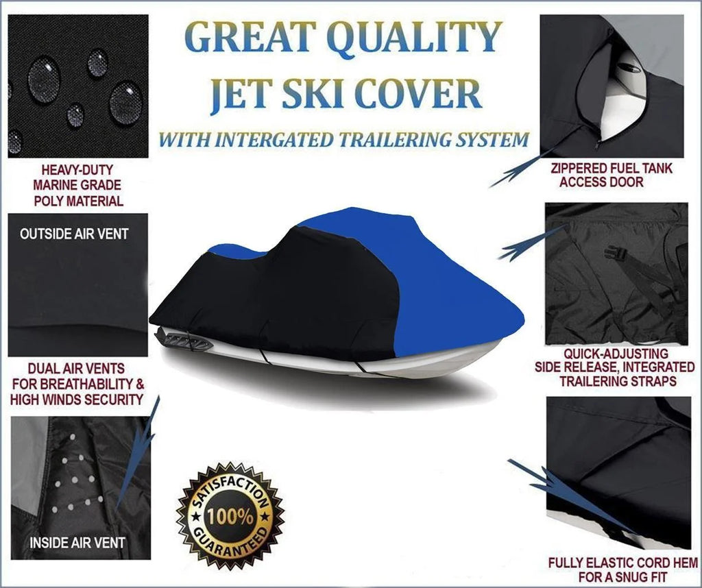 Heavy-Duty 600 Denier Jet Ski Watercraft Cover H7919