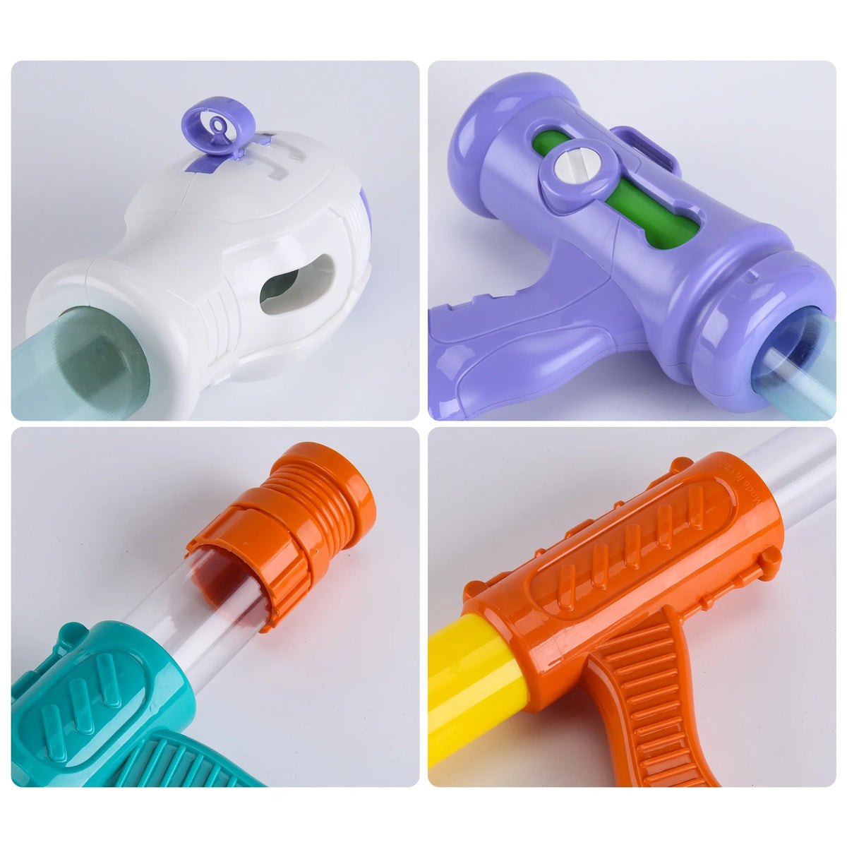 4pk Foam Ball Popper Air Guns with 52 Foam Balls H5410