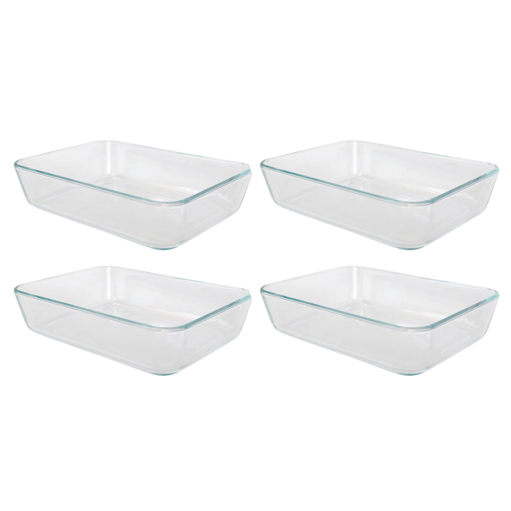 3-Cup Clear Glass Baking Dish (4-Pack) O486557