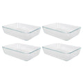 3-Cup Clear Glass Baking Dish (4-Pack) O486557