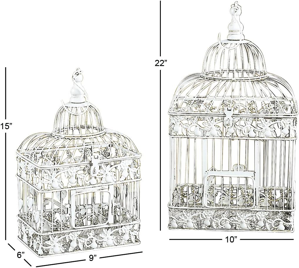 White Metal Birdcage Y86863