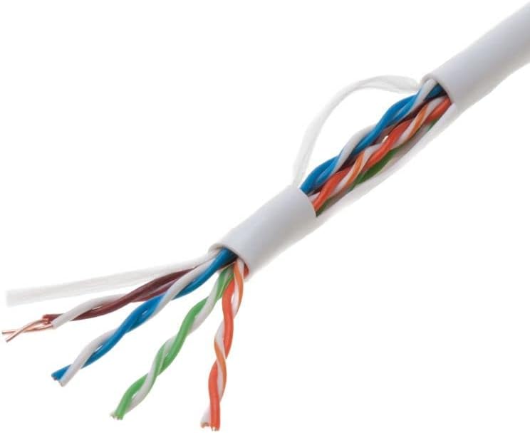 Black Solid 24AWG Cat5e Bulk Network Cable UTP C595214
