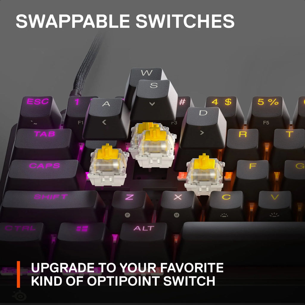 Wired 60% Gaming Keyboard with RGB Lighting - Black P143428