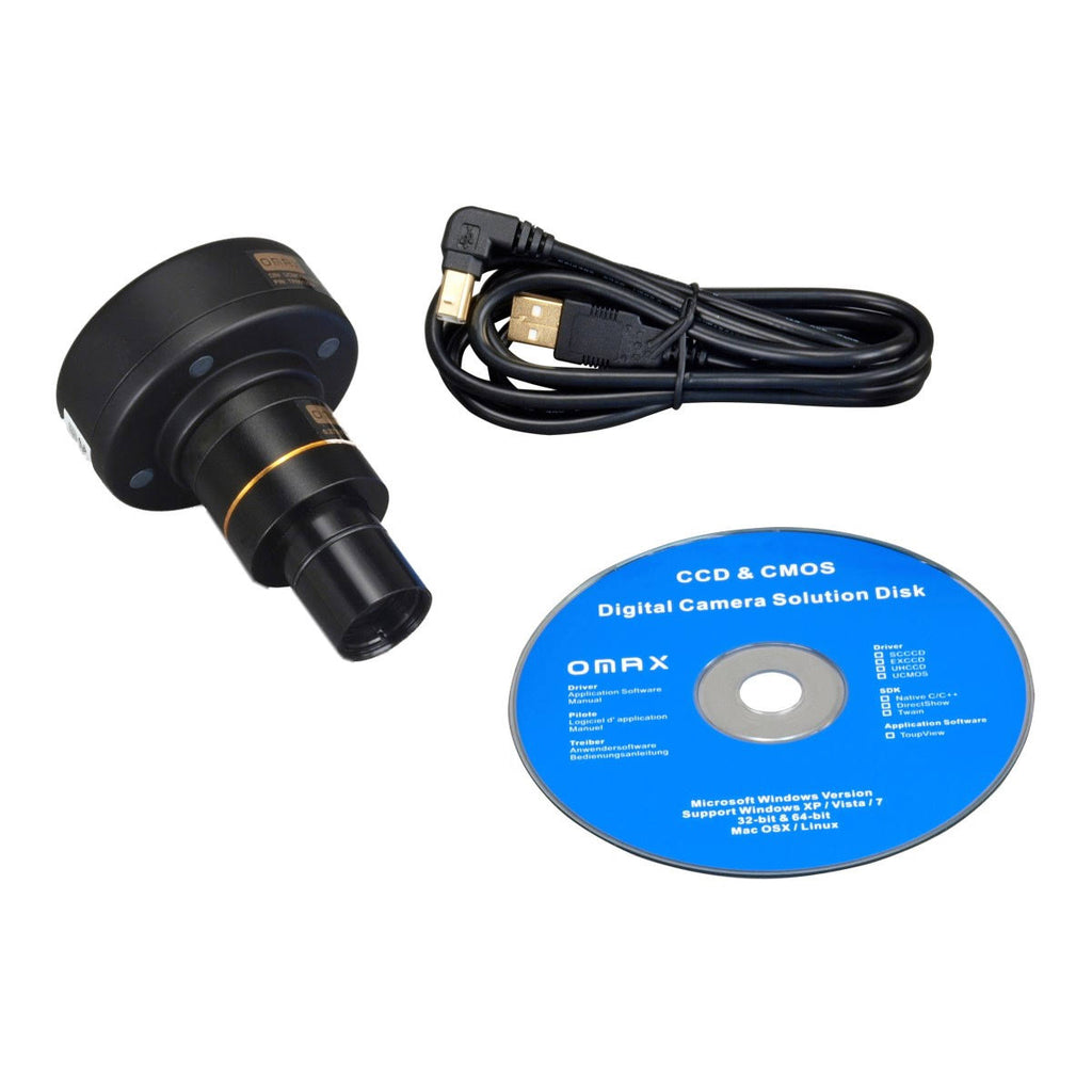 7-45X Stereo Microscope with Articulating Arm, 56 LED Ring Light, 3.2M Camera W807