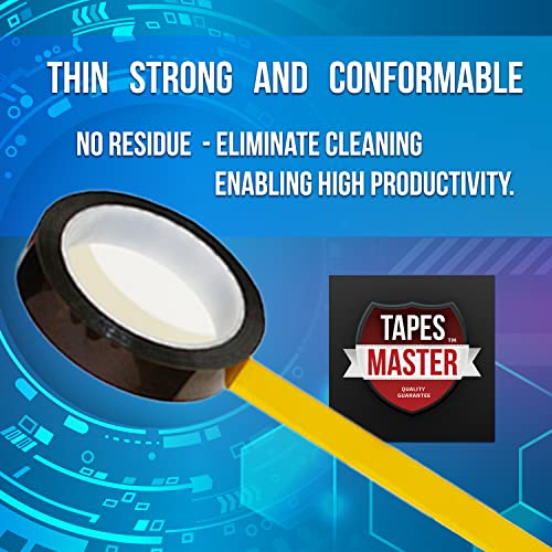 Polyimide High Temperature Heat Resistant Electrical Insulation Tape with Silicone Adhesive 3” Core N897328