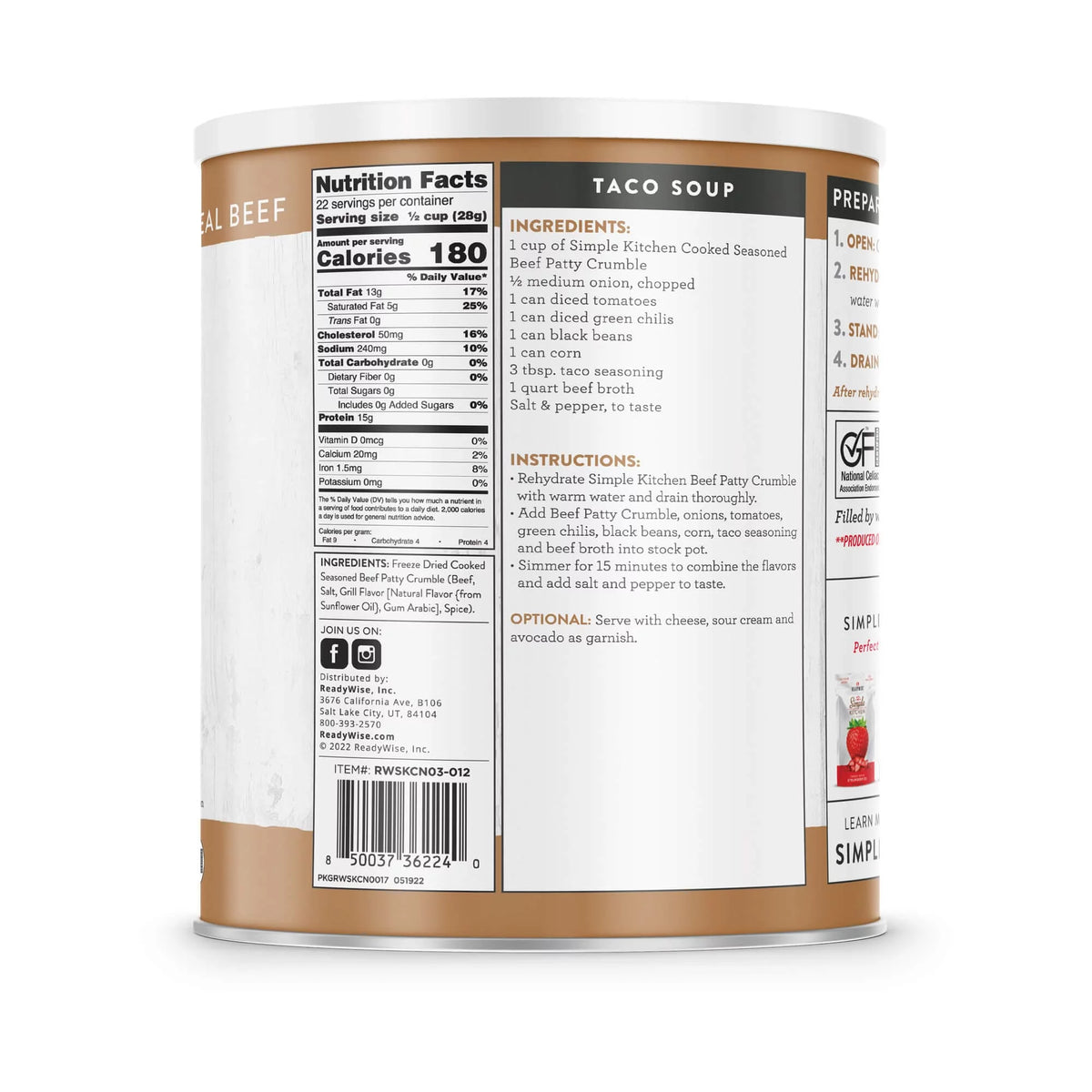 Seasoned Beef Patty Crumbles R672