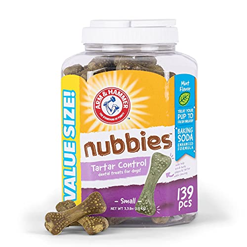 Peanut Butter Flavor Dental Treats for Dogs, 20 Count D34832