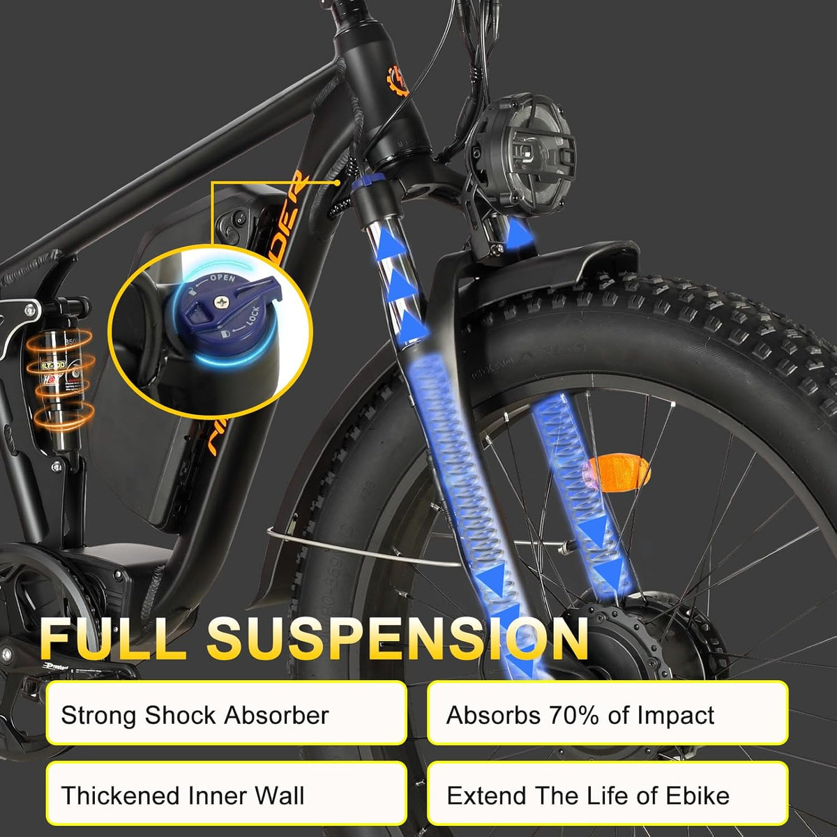 26" Fat Tire Electric Bike I998