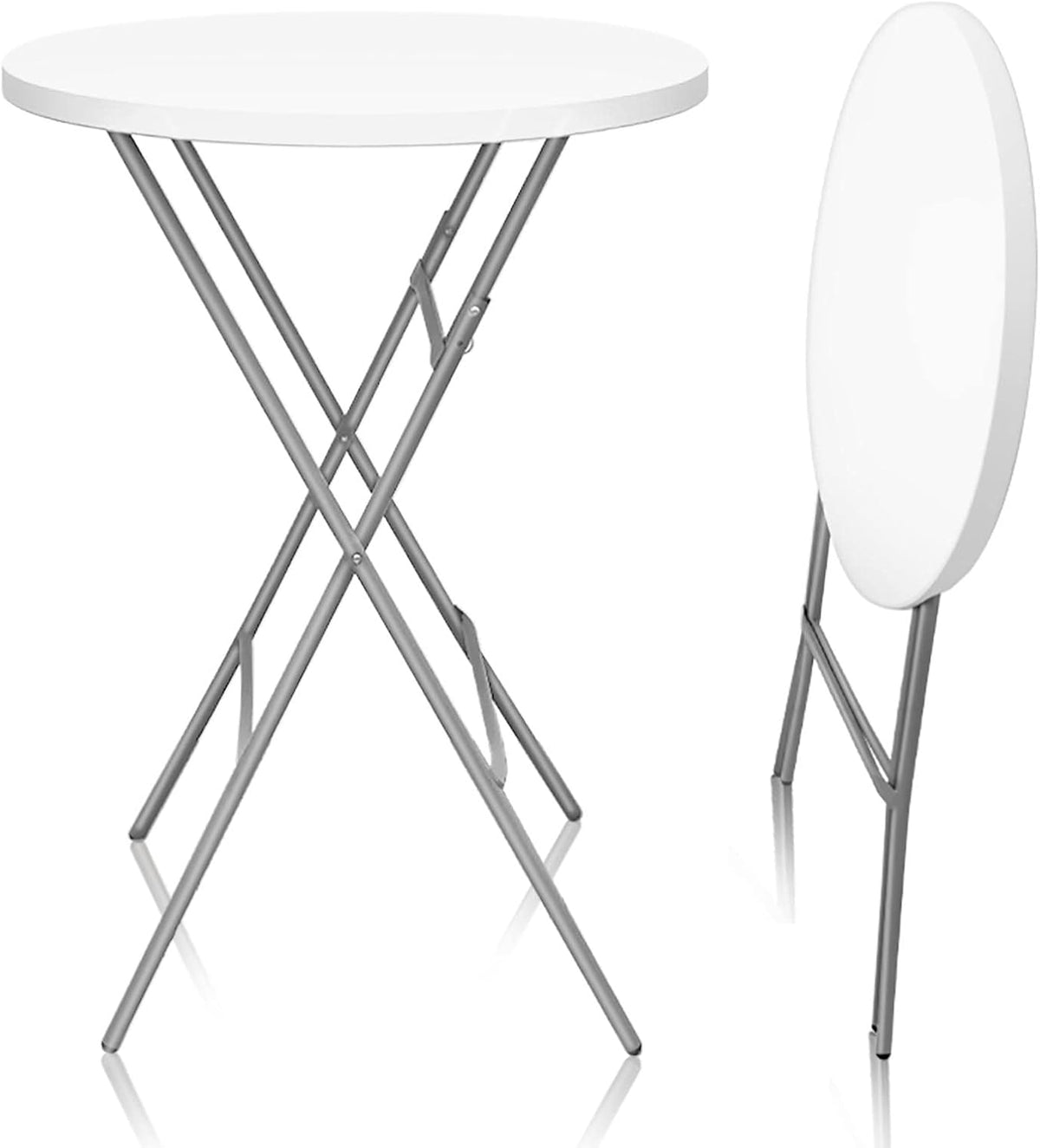 32" Round Plastic Folding High Top Table O499