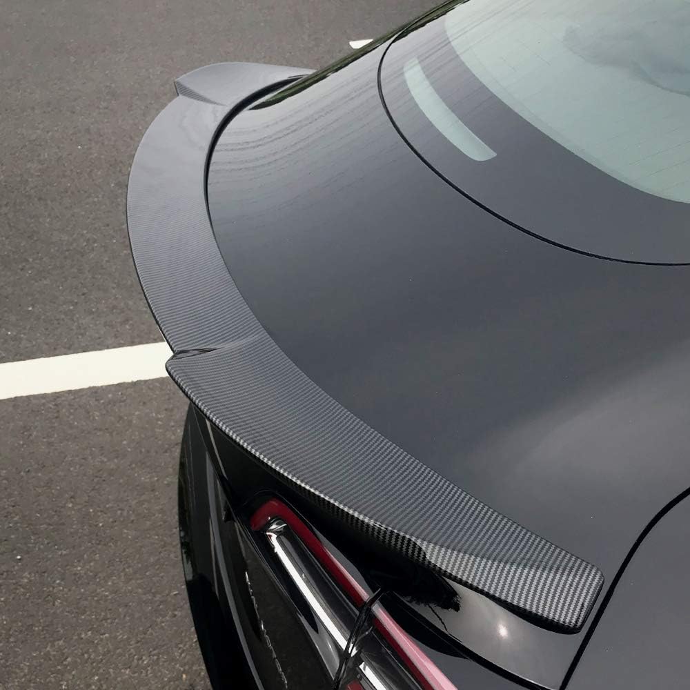 Matte Carbon Fiber Pattern Rear Spoiler Y70435