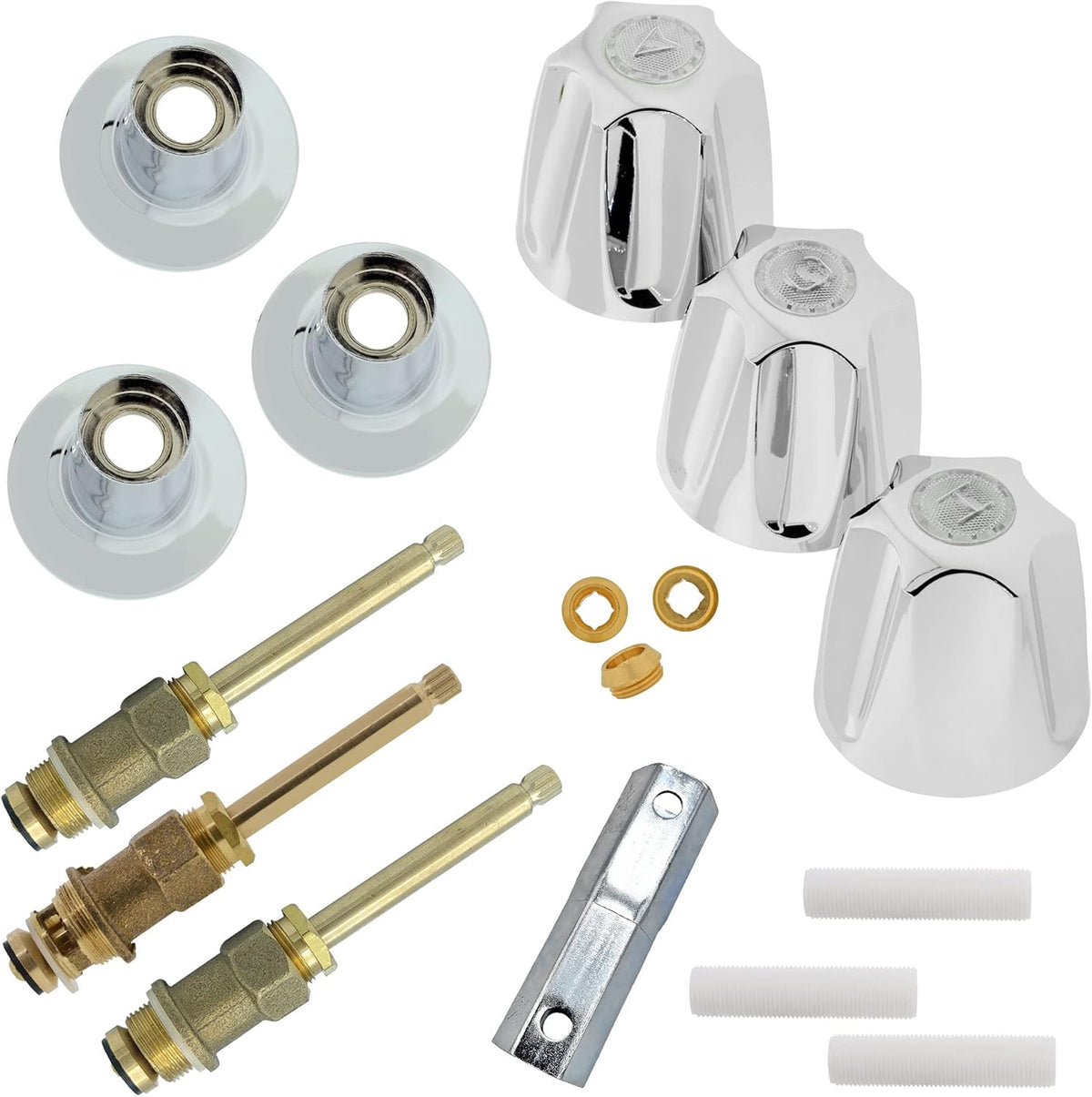 Polished Chrome Bathtub and Shower Valve Repair Kit Pack of 2 R168