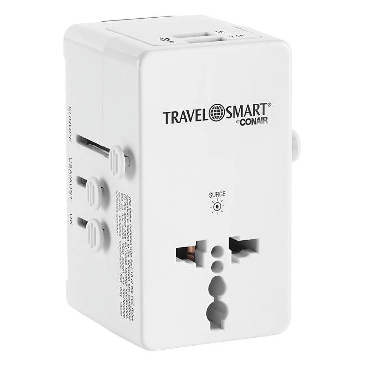 All In One Adapter with 2 Outlets & 2 USB Ports Z8323