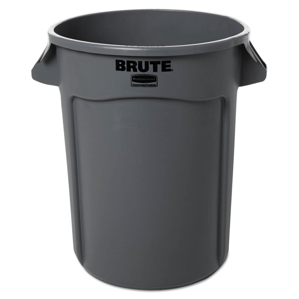Gray 32 gal Plastic Round Container R22151