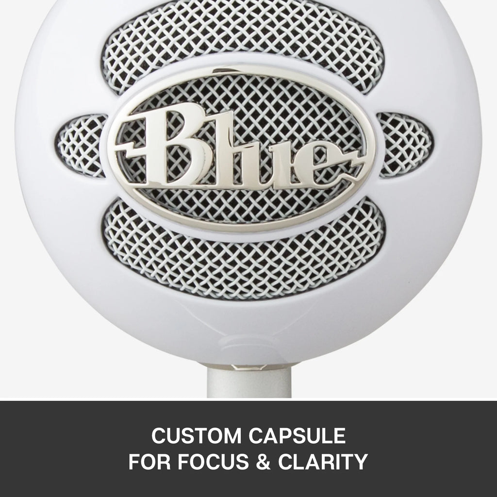 White USB Cardioid Condenser Microphone with Adjustable Desktop Stand F717
