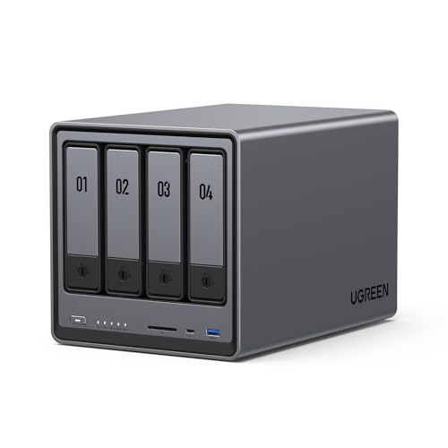 2-Bay Desktop NAS with Intel N100 Quad-core CPU 8GB DDR5 RAM 2.5GbE 2 M.2 NVMe Slots 4K HDMI B6061