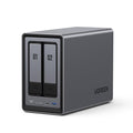 2-Bay Desktop NAS with Intel N100 Quad-core CPU 8GB DDR5 RAM 2.5GbE 2 M.2 NVMe Slots 4K HDMI B6061