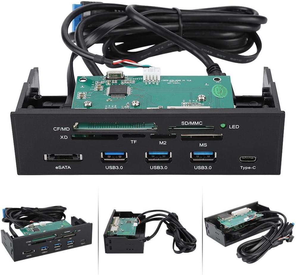 Internal Card Reader Dashboard, 5.25 inches Multifunction PC Front Panel T12373