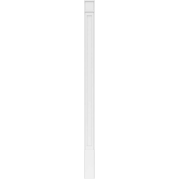 Flat Panel PVC Pilaster with Decorative Capital & Base (Pair) R8584