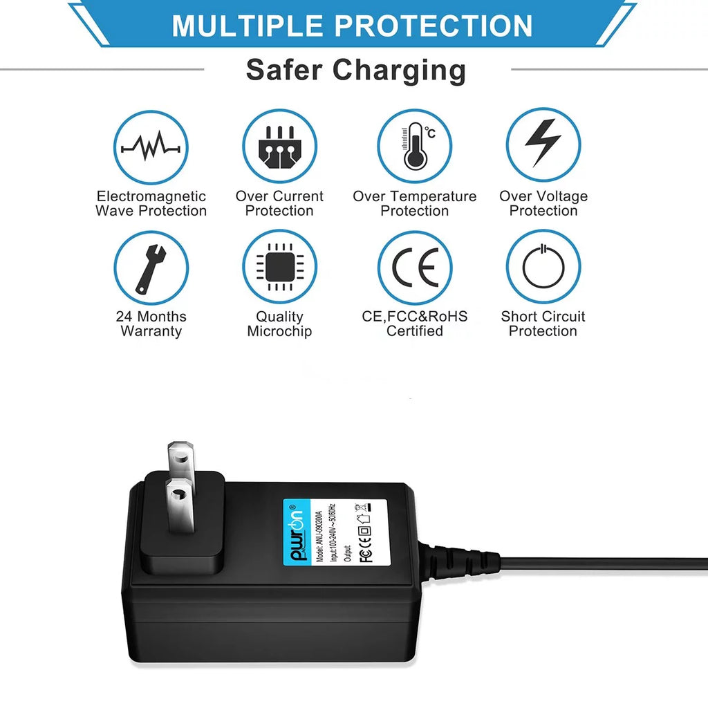 18V AC/DC Adapter Replacement for Guitar Effect Pedal Power Supply Cord T782050