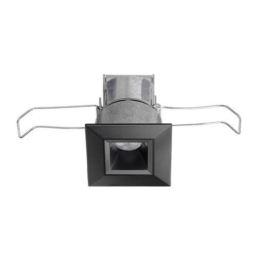 Black Finish Mini LED Square Downlight 3500K Spot Beam Spread S6261