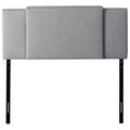 Light Gray Upholstered Fabric Panel Headboard Z7518