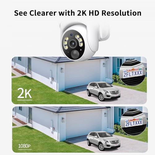 2 Pack Wireless Solar Security Cameras L79841