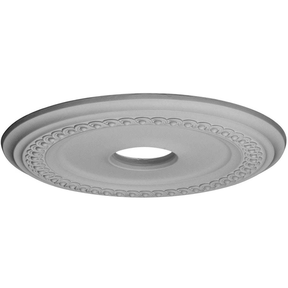 Classic Ceiling Medallion, Hand-Painted Pearl White, Beige F29187
