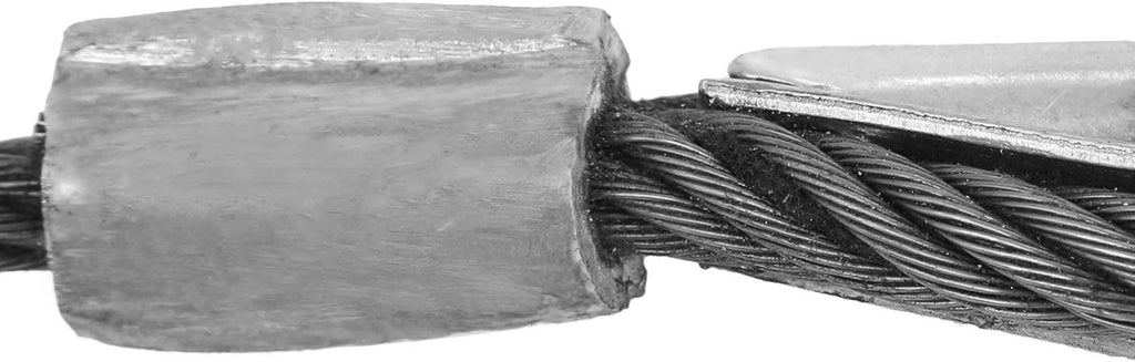 Winch Cable 8/17Inch x 100Ft Replacement Wire Rope 4400LBS Fiber Core Swivel Hook Pack of 2 A119