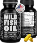 Omega 3 Fish Oil Supplement, 120 Capsules V641