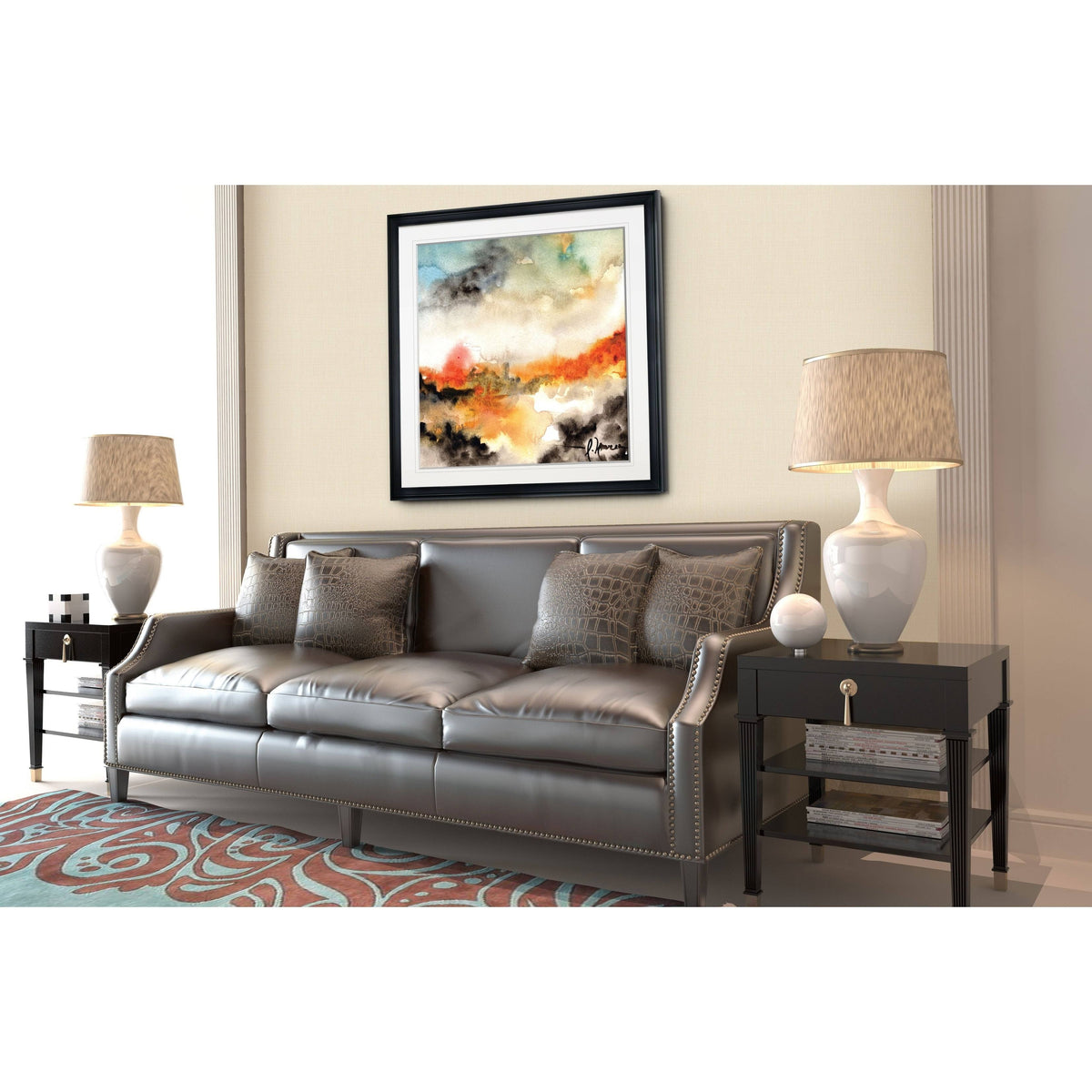Framed Giclee Print 38x38 V22049