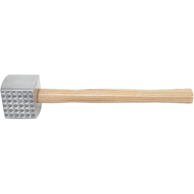 Aluminum Meat Tenderizer with Wooden Handle, Pack of 2 Z9973