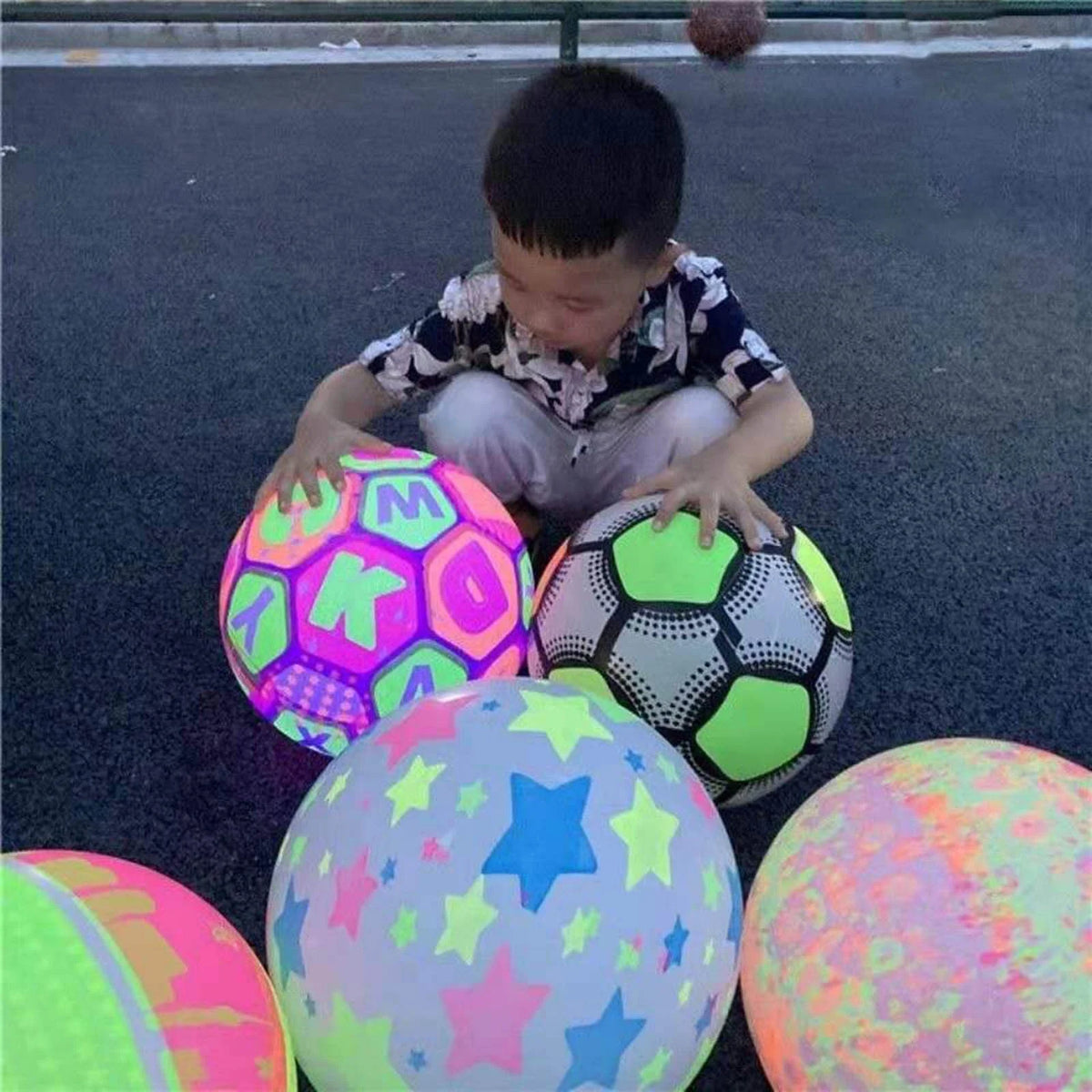 Inflatable LED Football Kick Ball Soft Toy N70590
