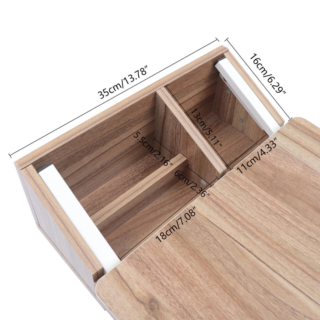 C Shaped End Table with Wheels L914344