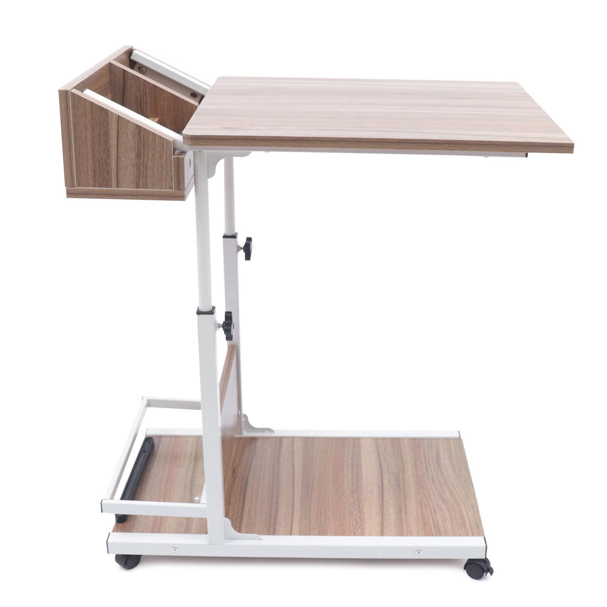 C Shaped End Table with Wheels L914344