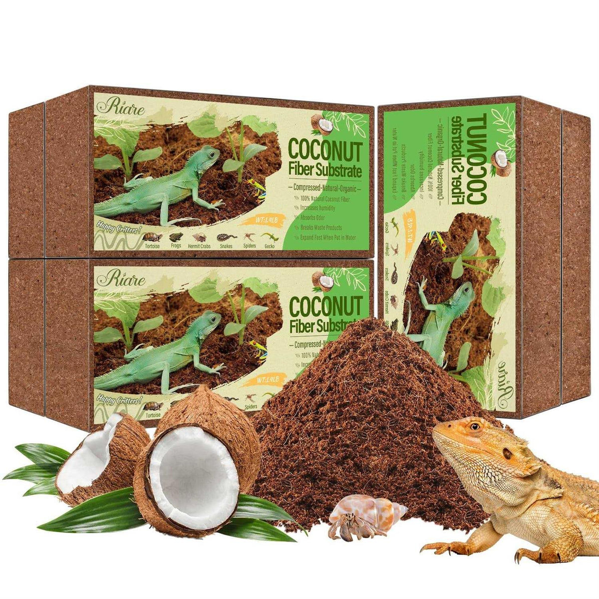 Natural Coconut Fiber Reptile Terrarium Bedding O94068