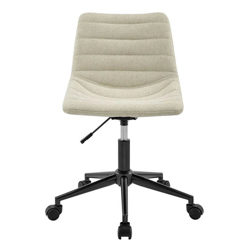Cream Fabric Swivel Office Chair X169378
