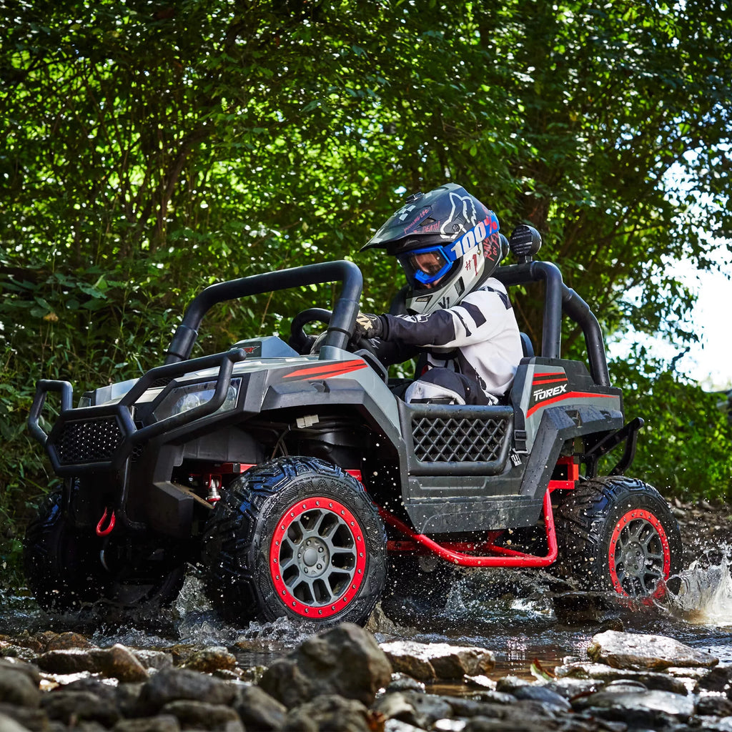 24V Kids' 4x4 Electric Side-By-Side UTV T407014