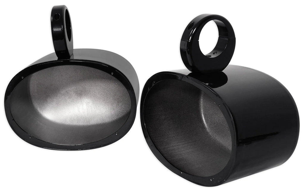 6x9 Black Aluminum Wakeboard Tower Speaker Pod Enclosures G288