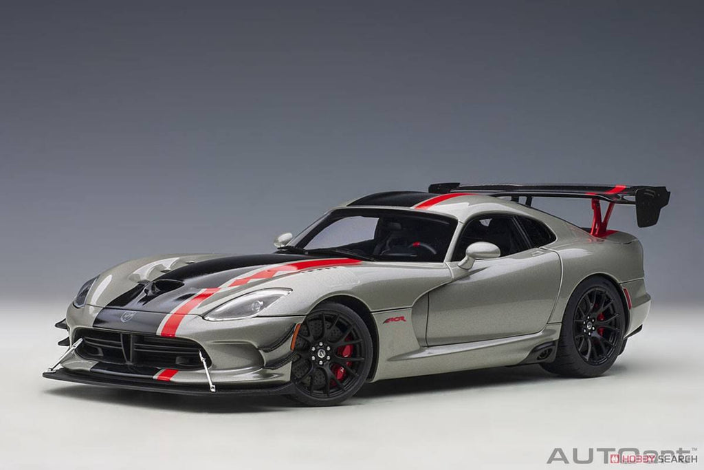 Metallic Silver Black Stripe Diecast Car G98272