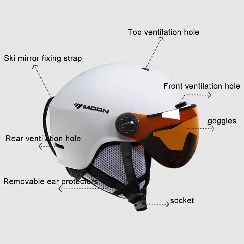 Skiing Helmet Winter Windproof Cycling Headgear Y3112