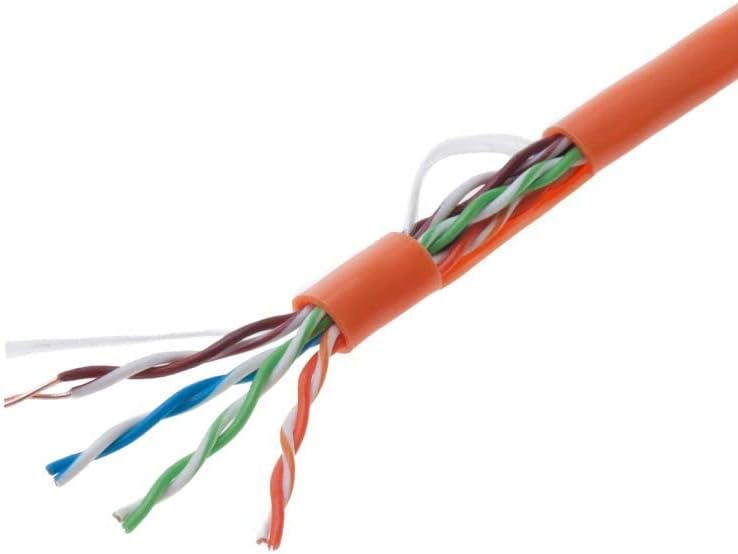 Black Solid 24AWG Cat5e Bulk Network Cable UTP C595214