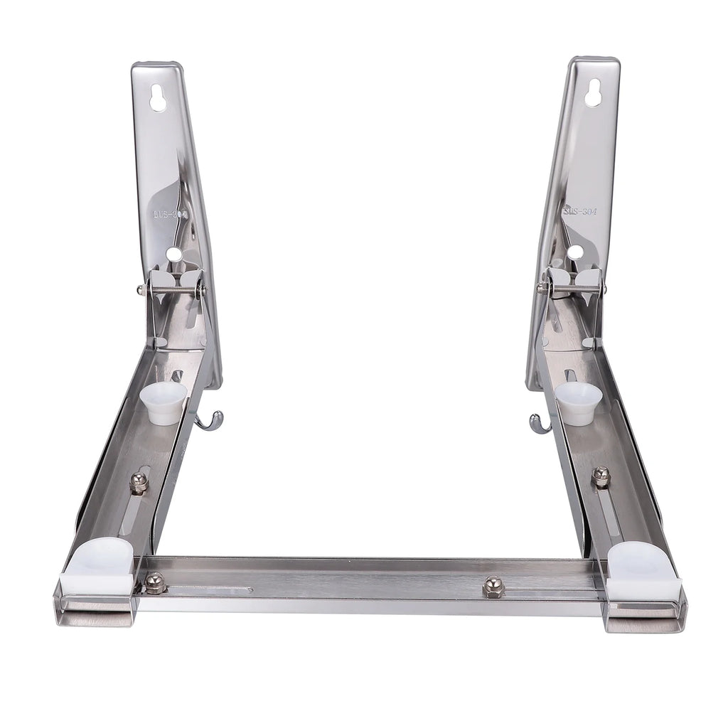 Wall-mounted Stainless Steel Folding Microwave Rack Q8317