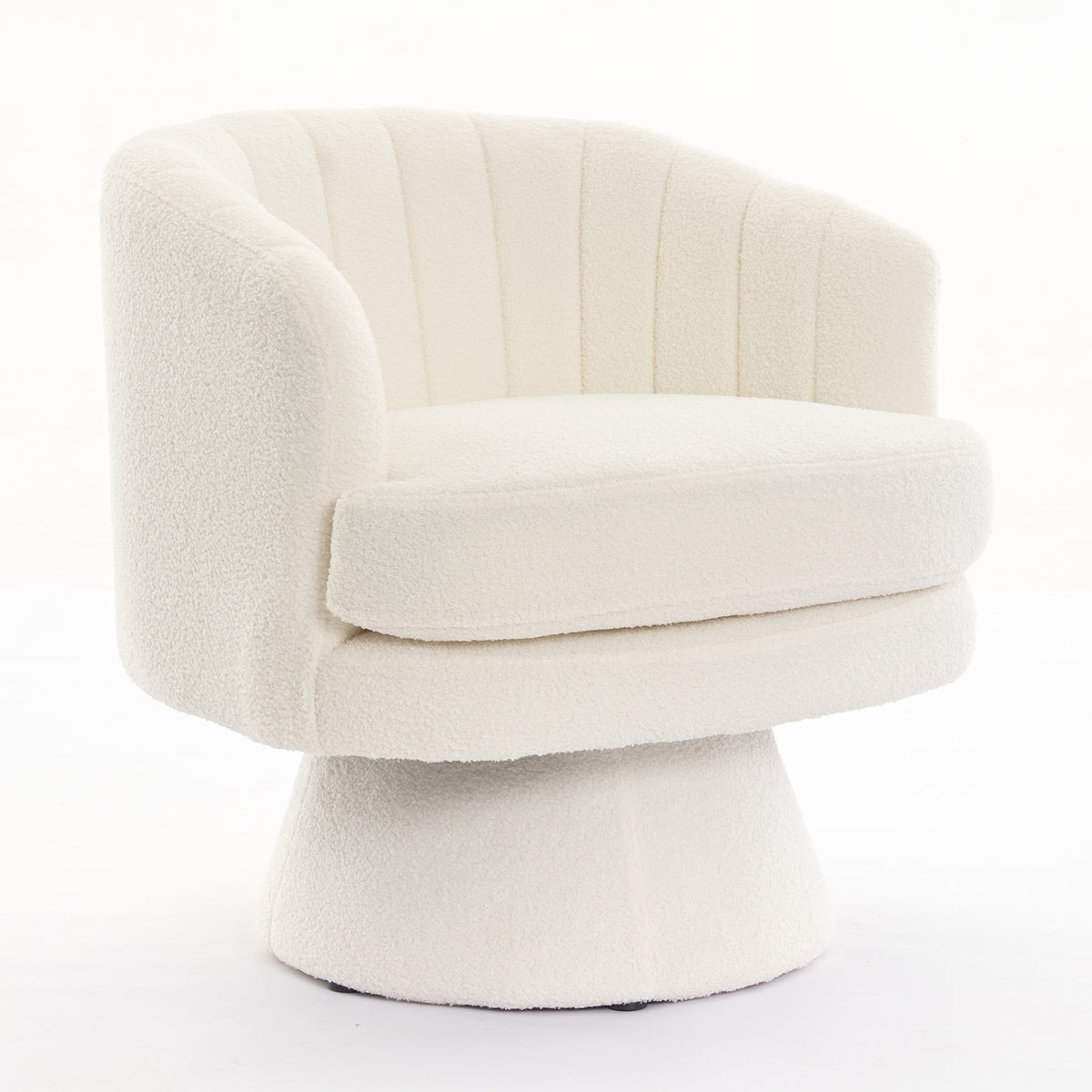 Beige Swivel Accent Chair N10903