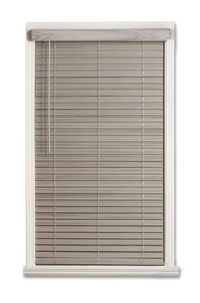 Cordless Faux Wood Room Darkening Horizontal Blind X623