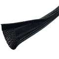 Black 50 Feet Cable Wrap Sleeve with Hook & Loop Fastener D9970