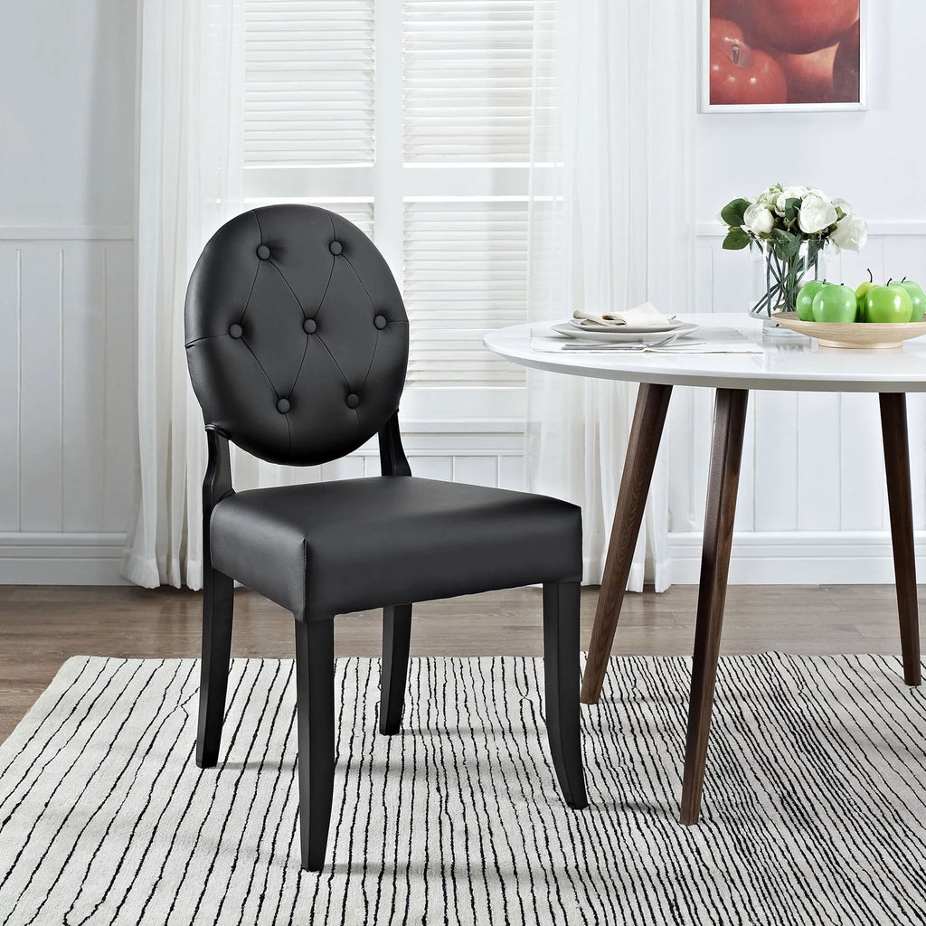 Black Vinyl Dining Chair N34712