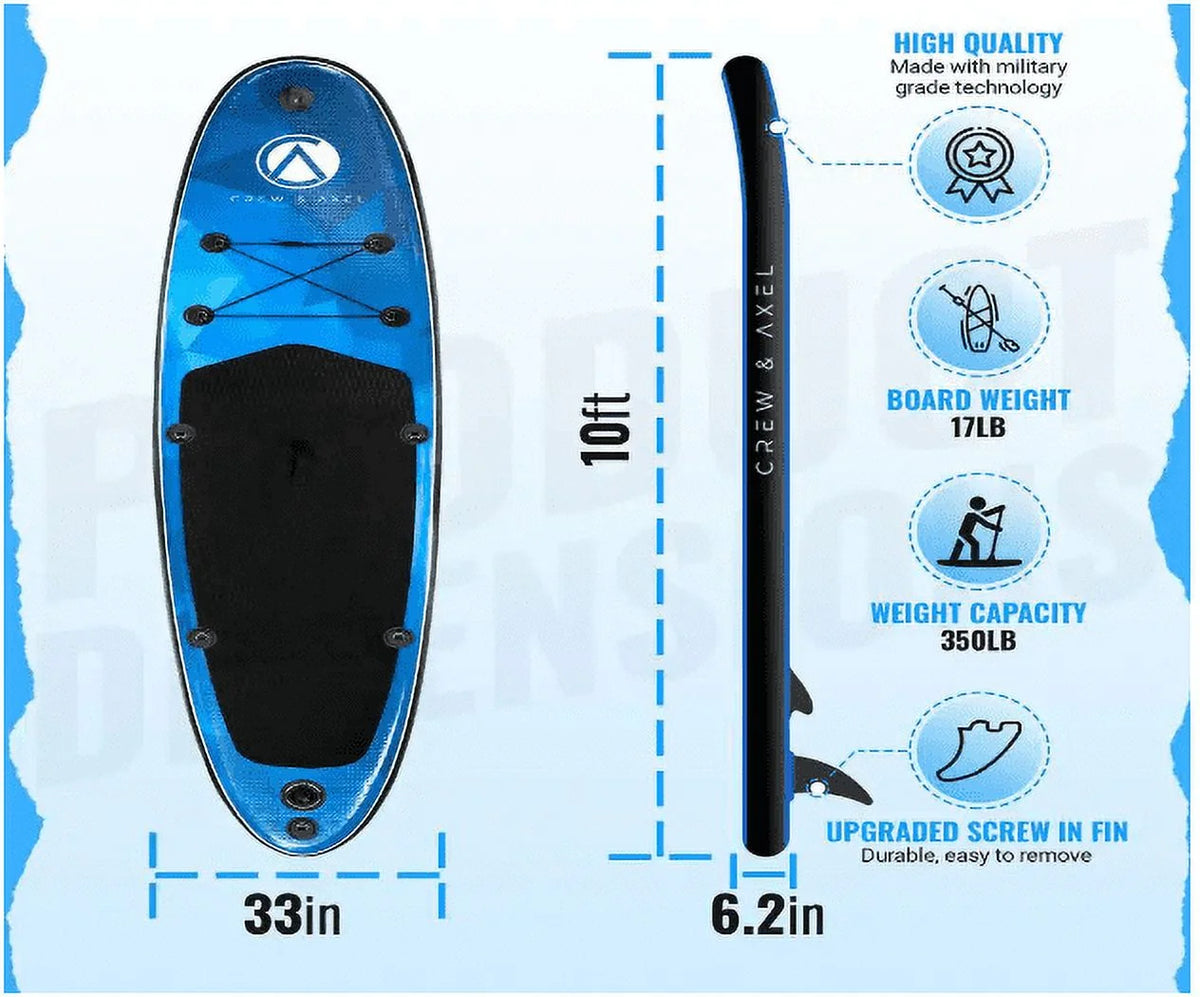Inflatable Stand Up Paddle Board Non Slip SUP Blue B67567