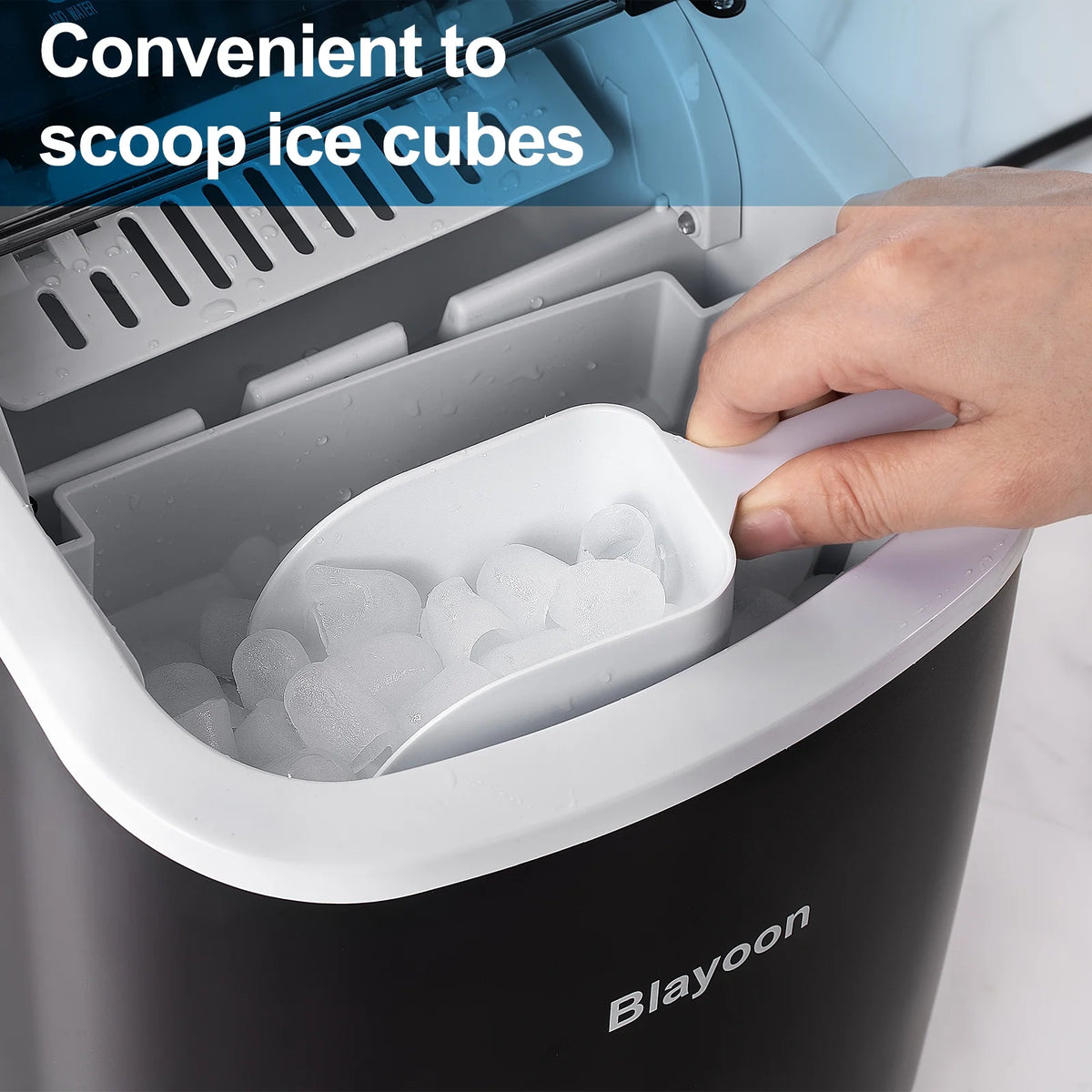 Countertop Ice Maker with Ice Scoop and Basket M280