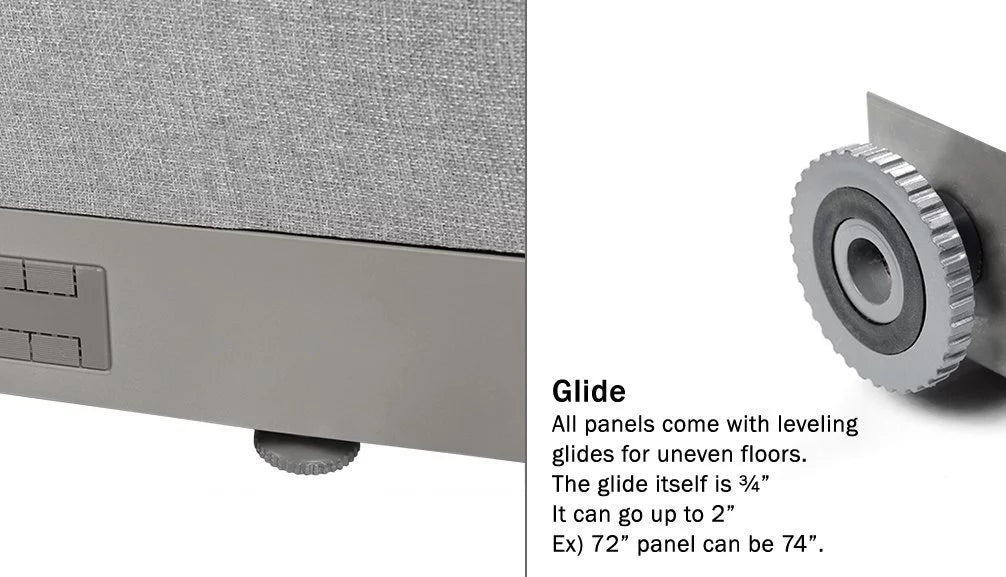 L-Shaped Freestanding Office Partition E540373