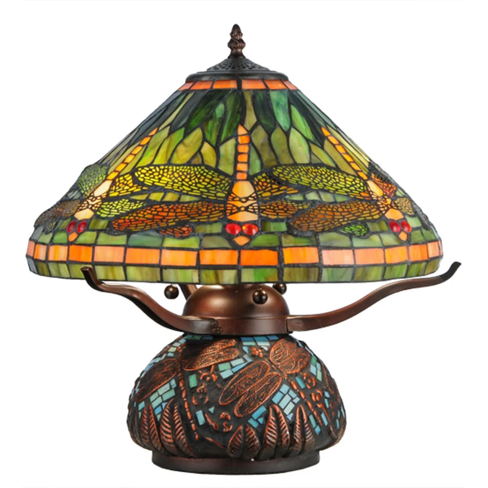 Mahogany Bronze Three Light Table Lamp P8090